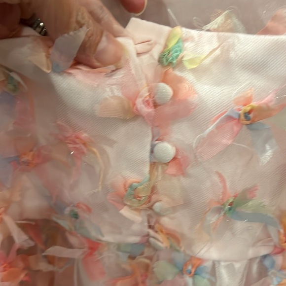 Storia babydoll style top - pink confetti - size M - Picture 5 of 6